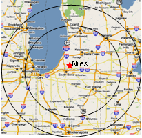 Shelton Farms Wholesale food service delivery area